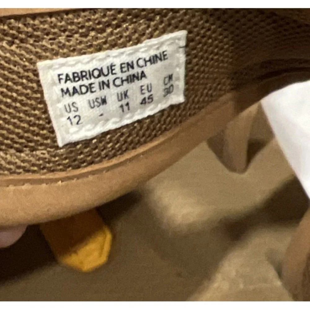 Suicoke GGA-VCU Slide Sandals Tan Triple Adjustable Straps Vibram Sole Men's 12